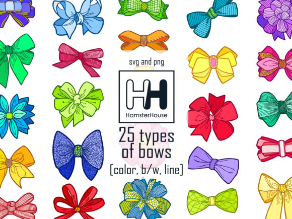 25 Types of Decorative Bows: Your Ultimate SVG and PNG Resource