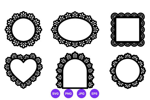 Black Floral Decorative Frames: Elevate Your Designs with Ornate Elegance