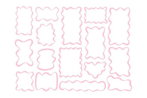 Bring Playful Energy to Your Designs with Wavy Line Art Frames