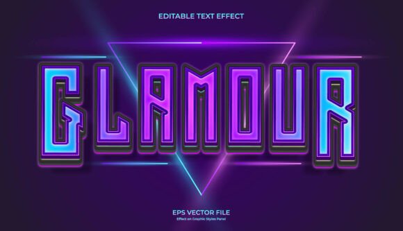Decorative Neon Glamour Text Effect: A Designer's Guide