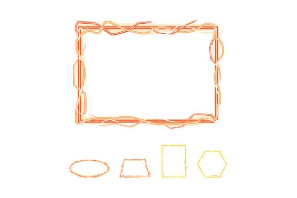 Decorative Wavy Line Frames and Border C: Dynamic Design