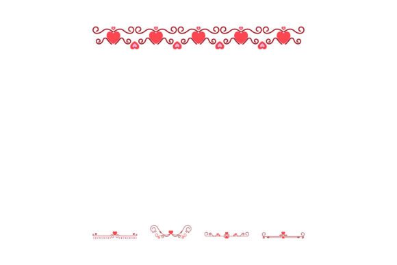 Elegant Heart Dividers: Perfect for Wedding and Romantic Design