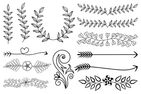 Elegant Vintage Borders: The Line Art Vector Bundle