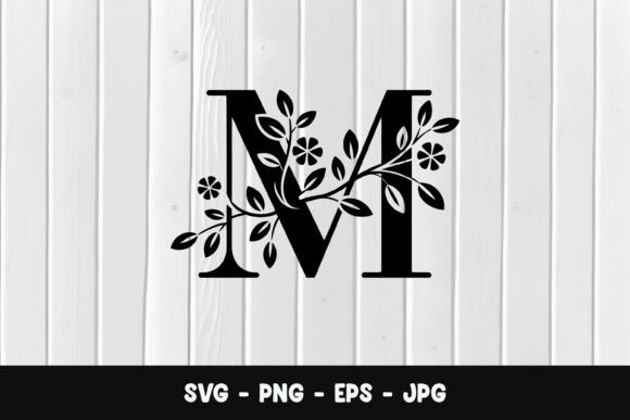 Elevate Your Brand with a Decorative Letter M Monogram SVG, PNG