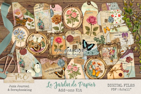 Le Jardin De Papier: A Vintage French Garden Ephemera Kit