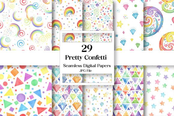 Pretty Confetti Seamless Digital Paper: A Designer's Celebration Toolkit