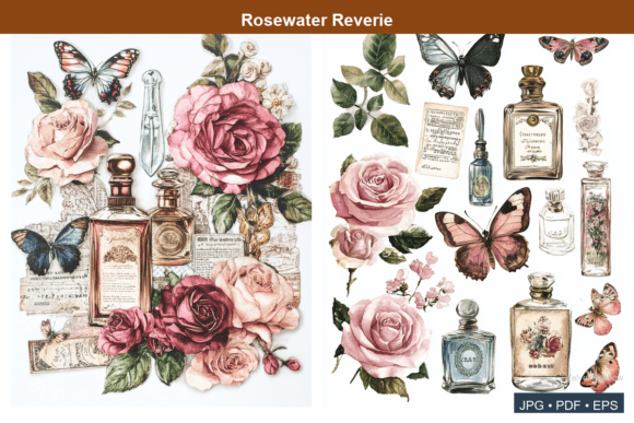 Rosewater Reverie Vol 1: A Vintage Design Collection