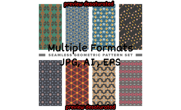 Setseamless Decorative Geometric Shapes: Beyond the Standard Typeface