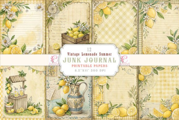 Summer Sunshine on Paper: A Vintage Lemonade Junk Journal