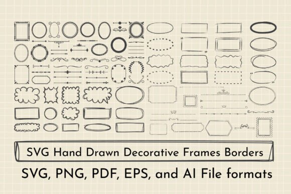 SVG Hand Drawn Decorative Frames Borders: Your Toolkit for Authentic Design