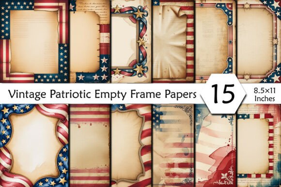 Timeless Americana: Using Vintage Patriotic Empty Frame Papers