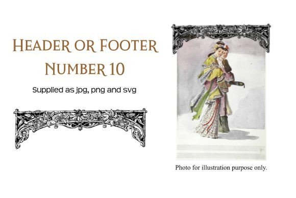 Timeless Elegance: Mastering Vintage Decorative Header or Footer 10